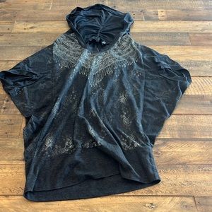 Short Sleeve Hooded Miss Me Shirt